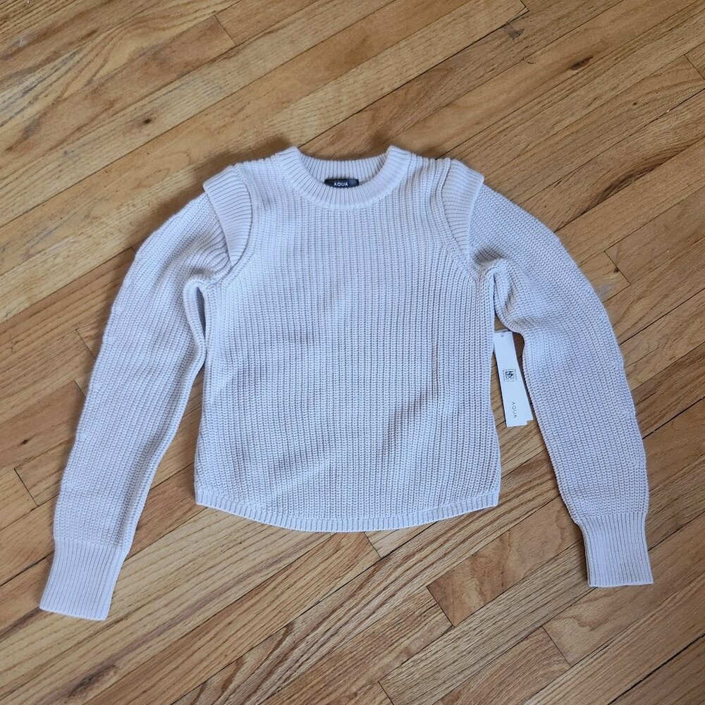 NWT AQUA cotton sweater